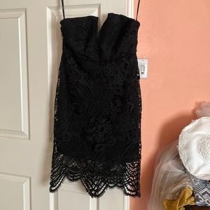 Forever 21 Lace detailing knee length dress